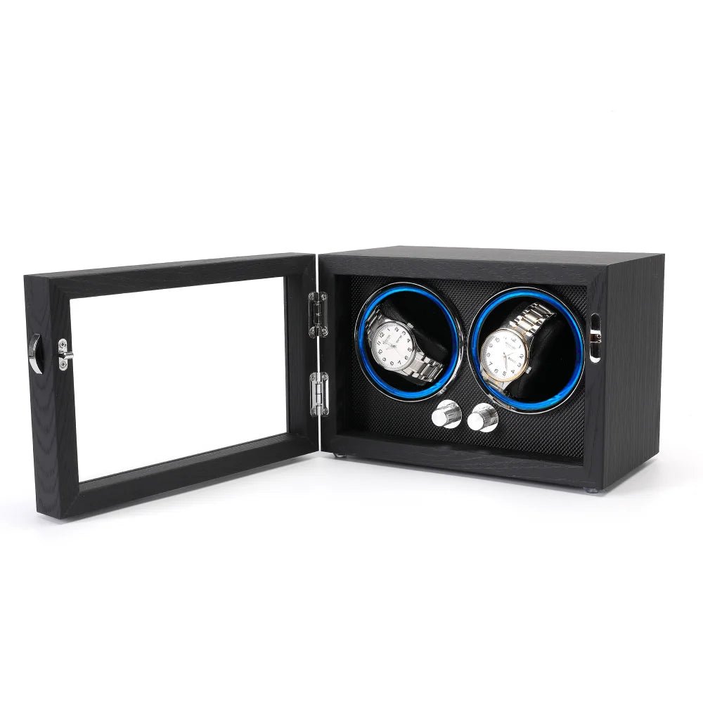 Orbis Wood Double Watch Winder - WatchMatic