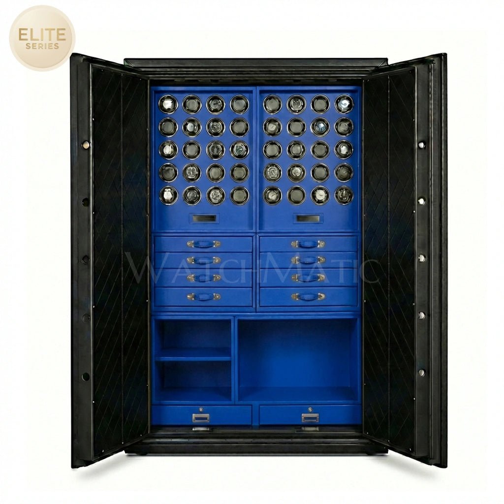 buy Sovereign™ Leather Vault – Dual Door Watch Safe Cabinet at WatchMatic with free shipping
