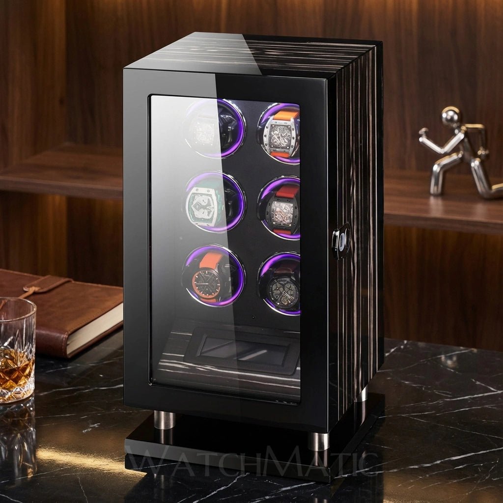 WATCHMATIC Zento 6 - Slot Watch Winder Cabinet 14:1736304-Plus - WatchMatic