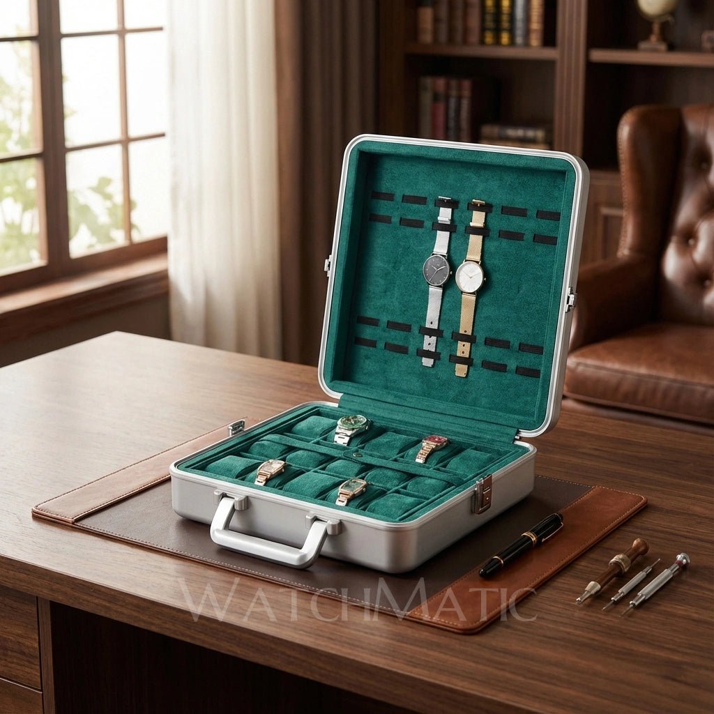 WATCHMATIC Imperial Watch Suitcase 14:173Silvery - WatchMatic