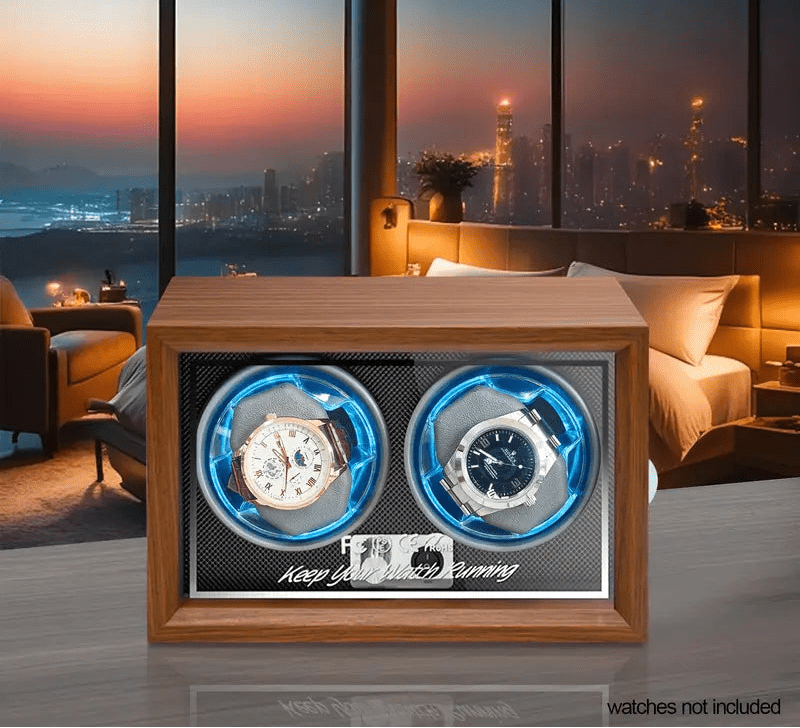 WATCHMATIC Luno Wooden Double Watch Winder 17079;46782381 - WatchMatic