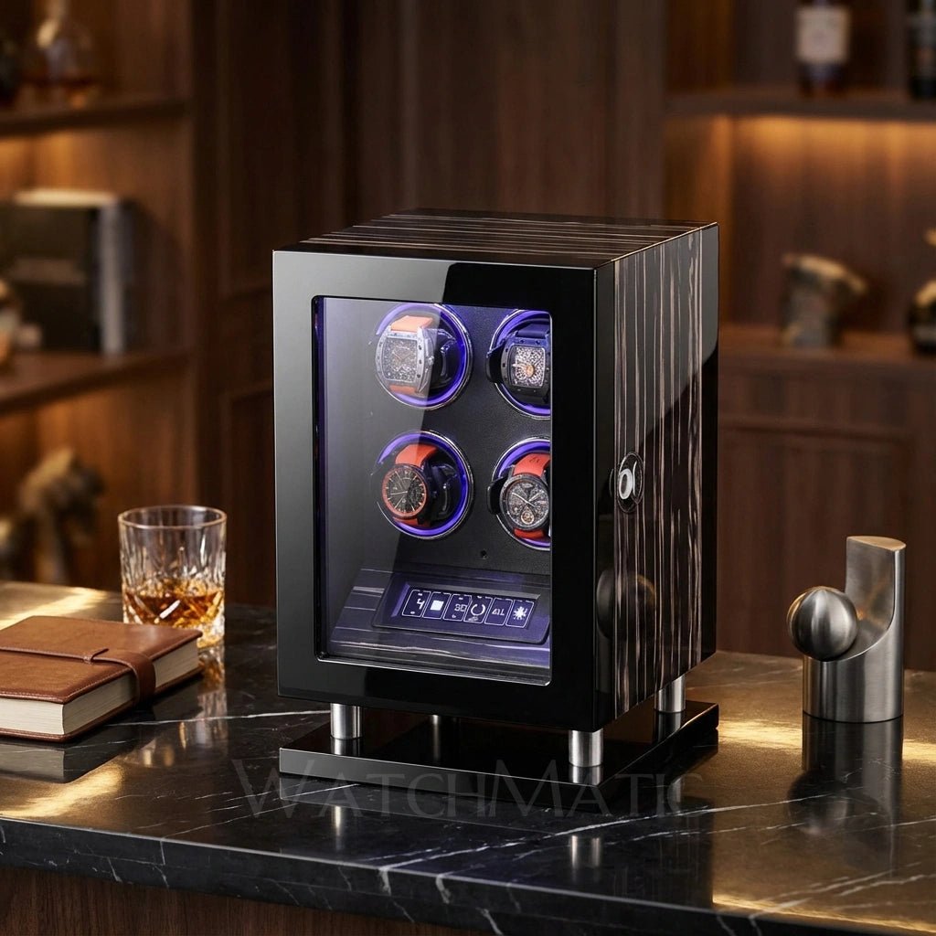 WATCHMATIC Zento Quad Watch Winder Cabinet 14:1736304-Plus - WatchMatic